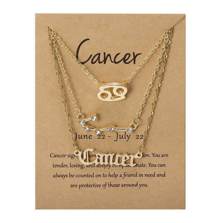 Zodiac 3 Piece Necklace Set