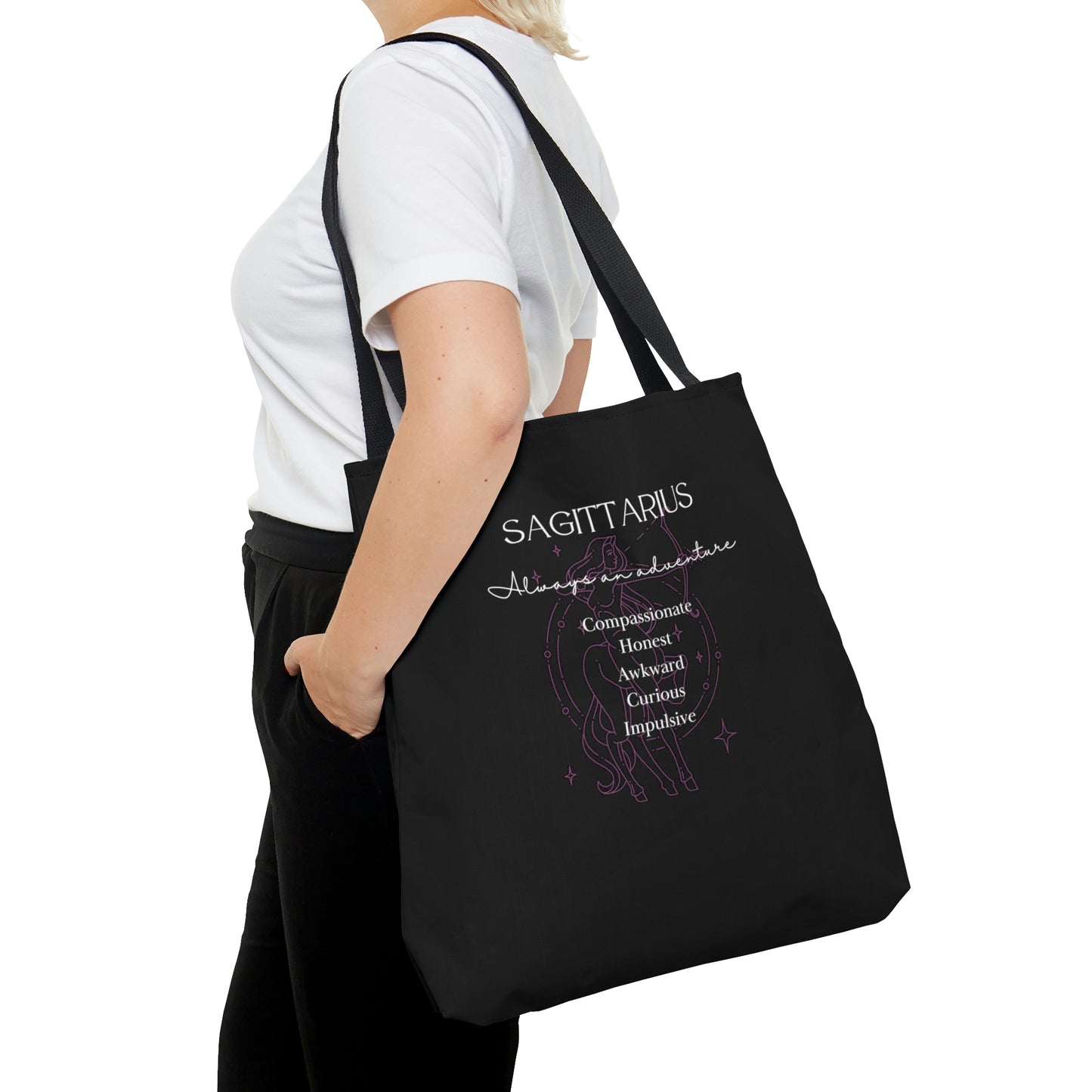 Sagittarius Tote Bag Black