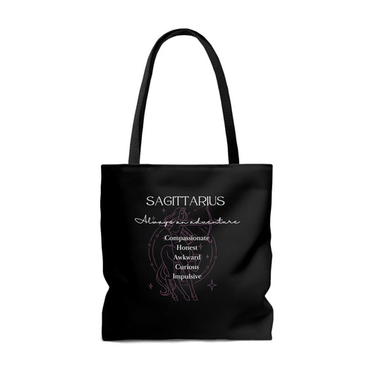 Sagittarius Tote Bag Black