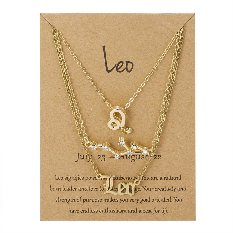 Zodiac 3 Piece Necklace Set