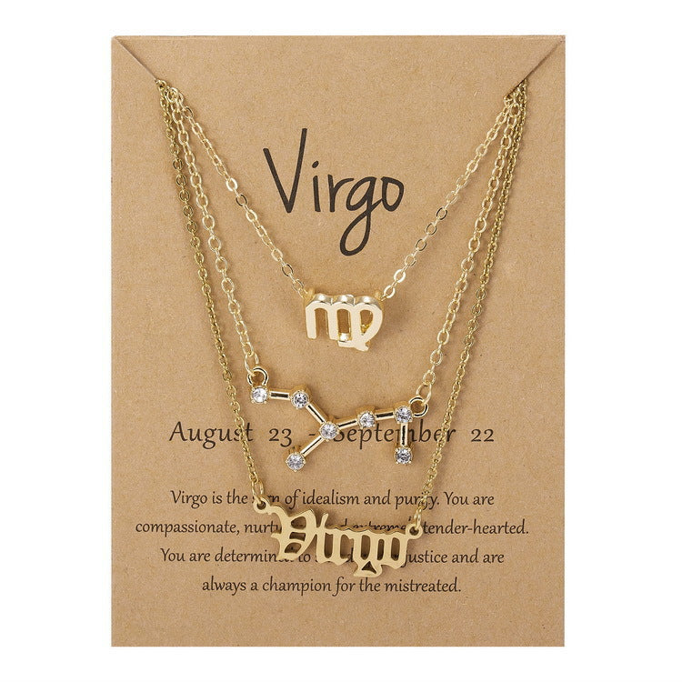 Zodiac 3 Piece Necklace Set